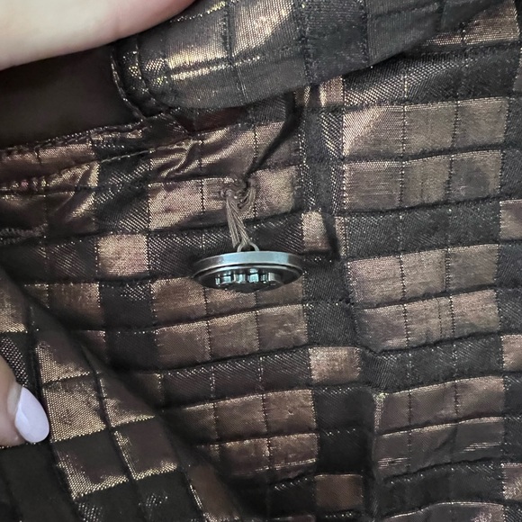 NWT Vertigo Paris Amelia Metallic Coat in Bronze - Picture 7 of 11